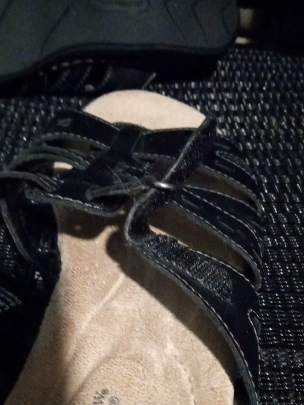 croft & barrow Black Multi-Strap Ortholite Slide Sandals - Picture 6 of 14